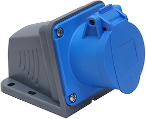 Vägguttag, 16A, 3P+J, 9h, 230V, IP44 - 2426072