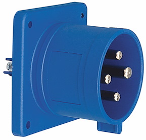 Panelintag, Infällt, Rakt, 16A, 3P+J, 230V, 9h, IP44 (75x75) - 2426079