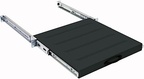 Utdragbar hylla med stödfäste 19", 1HE, Dj=450 mm - 2599653
